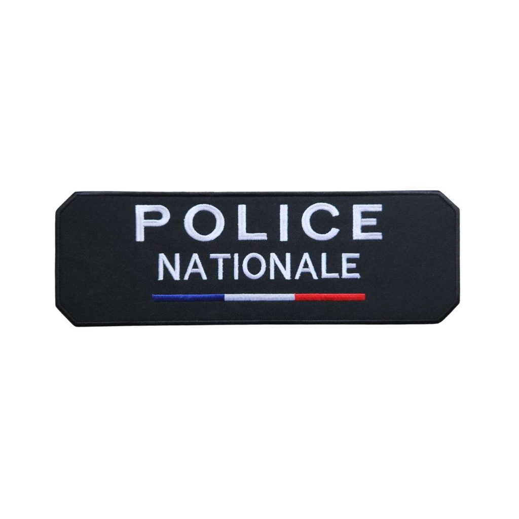 bande dorsale police nationale 30x10cm