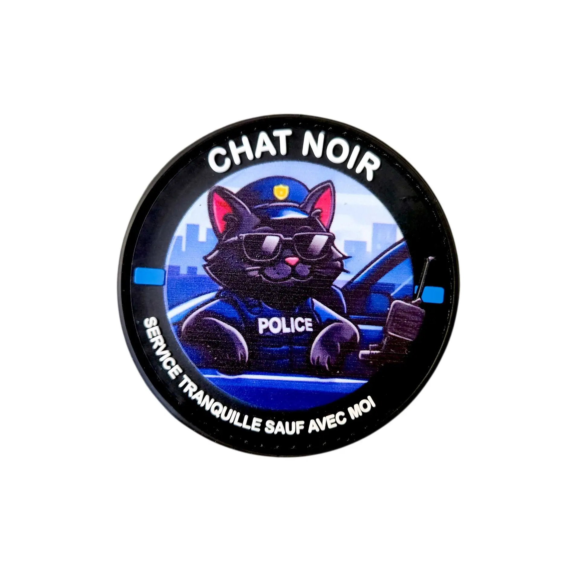 PATCH COMMANDOS « CHAT NOIR » - SERVICE TRANQUILLE SAUF AVEC MOI Matériel & équipement tactique pour les héros du quotidien Thin Blue Line France chat noir