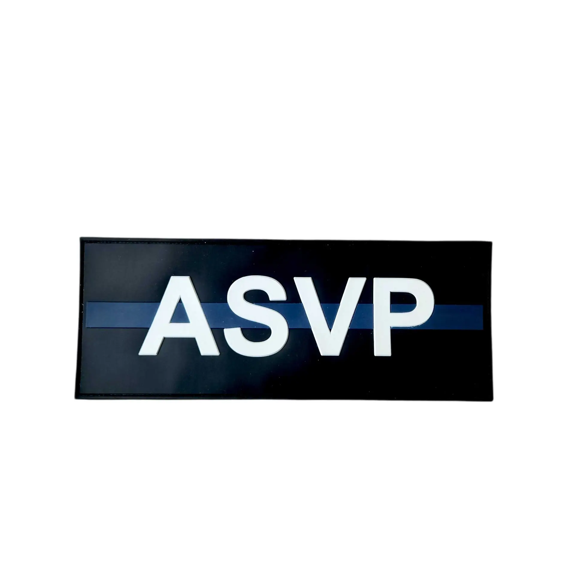 BANDE DORSALE PVC « ASVP » Matériel & équipement tactique pour les héros du quotidien Thin Blue Line France ASVP